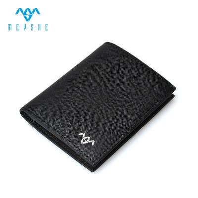 China Factory Custom High Quality Luxury Genuine Leather RFID Branded Men's Wallets for sale