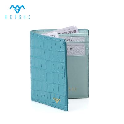 China Factory wholesale 100% rfid crocodiles men luxury high quality genuine leather mini wallets for sale