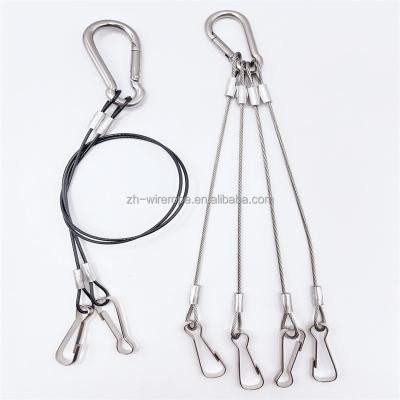 China Rope Safety Rope Lamp Sling Explosion Proof Kit Hold Down Stainless Steel Safety Cable for sale