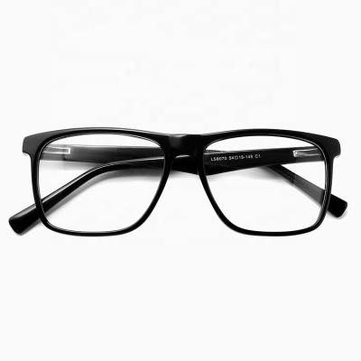 China Comfortable Black Popular Unisex Full-Rim Prescription Acetate Glasses Acetate Eye Glasses XCGX-LS8070 for sale