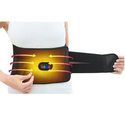 China Adult Adjustable Health Back Pain Aist Brace 5v Powerbank Temperature Adjustable Battery Heated Support Belt For Women for sale