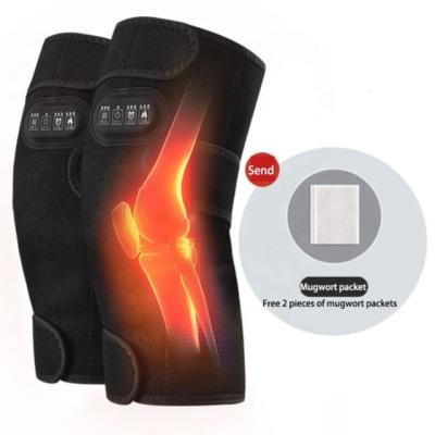 China Universal Smart Carbon Fiber USB Sync Knee Pads Electric Heating Knee Protector Relieve Pain Heating Vibrating Knee for sale