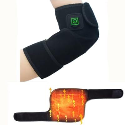 China Fasion Heating Elbow Pad Adjustable Battery Operated 5v Safe Three Level Temperature Heated Elbow Brace for sale