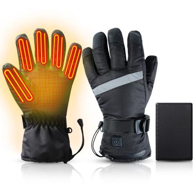 China HADYFAN Winter Rechargeable Battery Gloves Regular Outdoor Thin Heated Linings Warm Men Women for sale