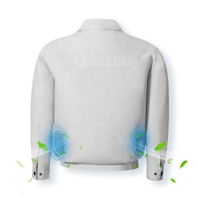 China 2022 summer hot sale air fan reversible clothing cooling fan clothes jacket men air cooling fan cooling work, go out, ride a bike, for sale