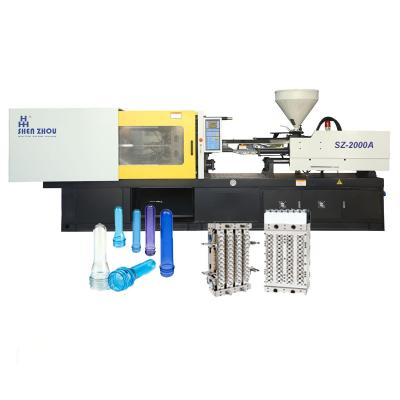 China horizontal pet preform making machine, plastic pet preform injection molding machine, pet preform injection molding machine for sale