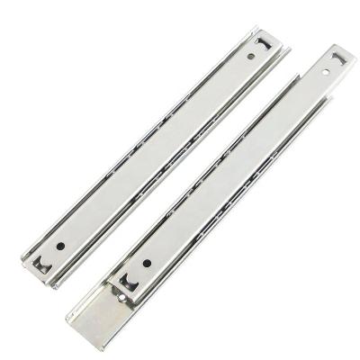 China Heavy Duty Storage Drawers Double Pull Two Sides Drawer Slide Runners 27mm Open Mini Furniture Hardware In Jieyang Factory Two Way Open Sliding for sale