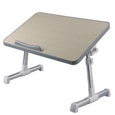 China Ergonomic Adjustable Ergonomic Adjustable Wooden Foldable Laptop Stand Bed Table (Waist) Bed Table Portable Laptop Desk for sale