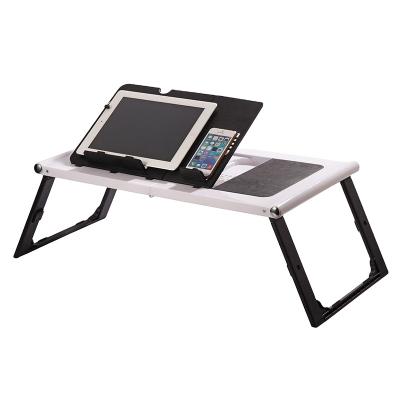 China Wholesale New Portable Folding Mini Laptop Stand (Height) Computer Desk Table and Tablet PC Stand Adjustable Black ; Black and white color for sale