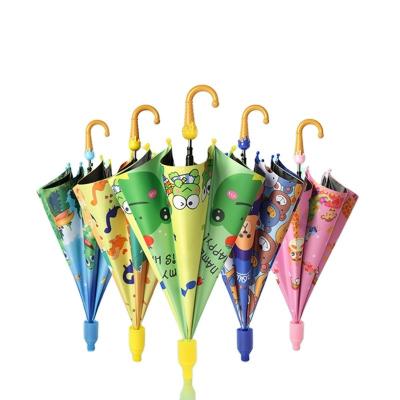 China Modern Kids Cute Design Cartoon Umbrella Manufacturer Corners Girl and Boy Children's Rain Umbrella for sale