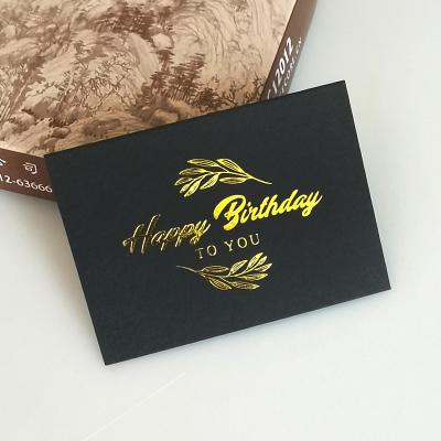 China Europe Custom Thank You Greeting Card Birthday Greeting Cards Bluk Hot Stamping Best Wishes Gift Voucher for sale