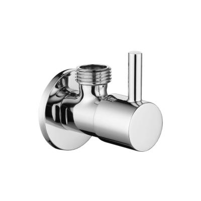 China Modern Brass Kitchen Accessories Control Valve Toilet Diverter Valve Angle Faucet Control Valve Solid Brass Chrome Plated for sale