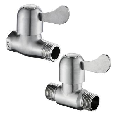 China G1/2(DN15) Modern Toilet Quarter Turn Water Stop Valve Stainless Steel Angle Isolation Valve Hose Fittings For Shower Bathroom for sale