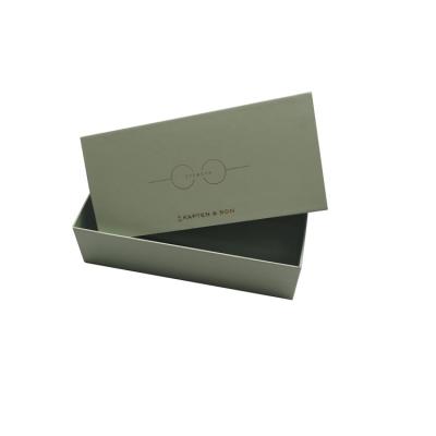 China Recycled Materials Cardboard Box Sunglasses Cases Custom Eyewear Packaging Custom Logo Glass Drawer Box for sale