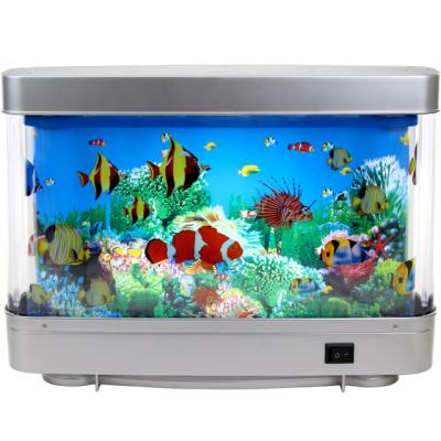 China Barber Shop Gifts Aquarium Fish LED Night Decoration Electric Moving Light Popular Beautiful Design for sale