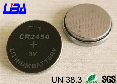 China 6.4g Button Cell Battery For TV Remote Controller , Primary Li/MnO2 Cr2450 Lithium Battery for sale