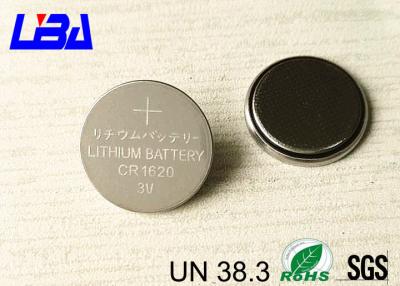 Chine Batteries 75mAh léger 47kΩ de bouton de lithium de la capacité élevée CR1620 à vendre