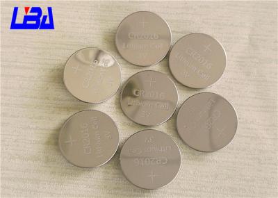 China High Energy Density CR2016 Coin Cell Battery , Watch 3 Volt Lithium Battery for sale