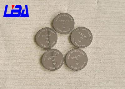 China Durable CR2016 Coin Cell Battery , Long Life  MP3 3v Lithium Battery for sale