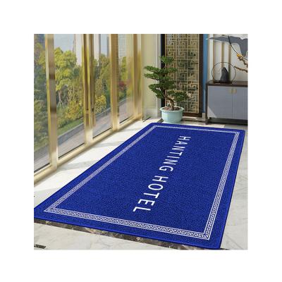 China Professional Custom Made Carpet Offer Custom Logo Fluffy Rug Commercial Door Mat Entrance Floor Mats For Business for sale