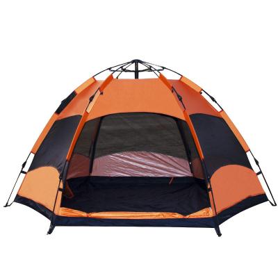 China Durable, buildingfree outdoor camping, fully automatic doublelayer hexagonal tent, UVproof, rainproof and quick-opening for sale