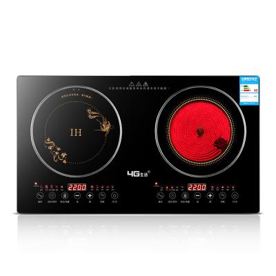 China 2 Burner power Household Induction Cooker Black Radiant-cooker Bulit-in Induction Hobs for sale