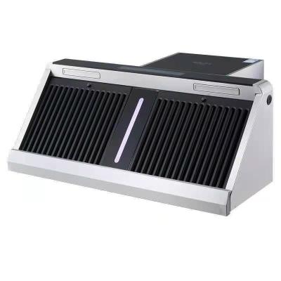 China Wall Mounted Installation Kitchen Island Range Hood with Top Suction and 2*1.5W LED Lamp for sale