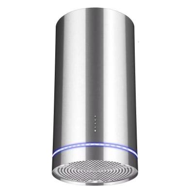 China Modern Silver and Golden Large Suction Chimney Cooker Hood for Kitchen Golden Color for sale