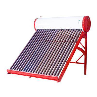 China Flat Roof Installation 200L Stainless Steel Solar Water Heater with Non Pressure Tubes for sale