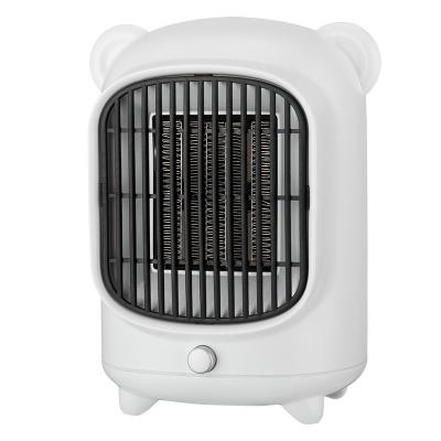 China 500W PTC Ceramic Electric Fan Portable Smart Personal Mini Retro Space Heater With CE for sale