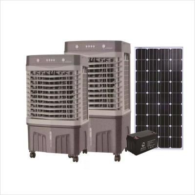 China Private Mold  Dc12v Solar Power Evaporative Air Cooler Remote Control Solar Water for sale