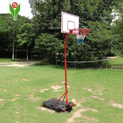 China Indoor Outdoor Plastic Portable Height Adjustable Gym Basketball Basketball Stand Poles For Kids for sale