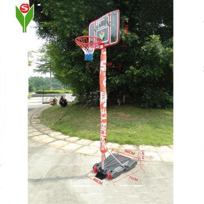 China PE Mini Plastic Height Adjustable Portable Basketball Stand For Kids for sale