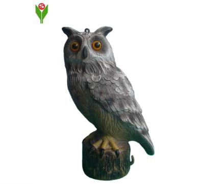 China Easily Assembled Plastic Indoor Blowing Garden Owl Decoy to Scare Birds for sale