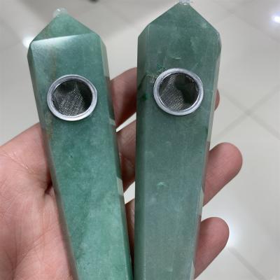 China Wholesale Modern Natural Jade Crystal Smoking Pipes from Crystal Pipes Smoking Pipes Dongling for sale