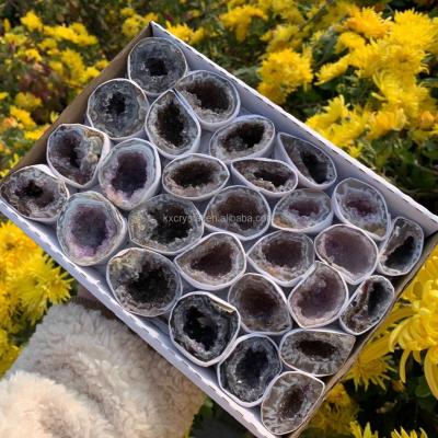 China Natural Agate Crystal Geodes Box from Crystal Minerals Agate Crystal Quartz Cluster from China for sale