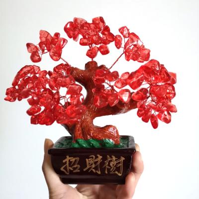 China High Quality Bonsai Crystal Lucky Tree Europe Decoration Crystal Quartz Gemstone Money Tree for sale