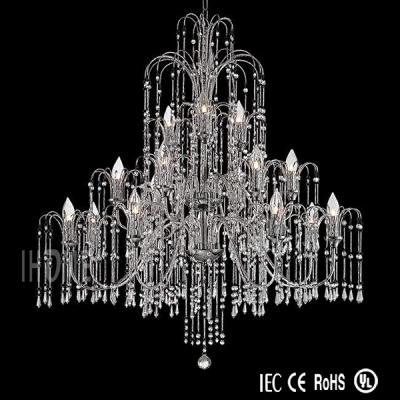 China Steel+crystal Vienna Crystal Raining 18-Light Crystal Chandelier for sale