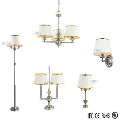 China Wholesale Modern European and American Style Metal Chandelier Wall Lamp Floor Lamp Antique Table Lamps 5Lamps Sets for Hotel/Home for sale