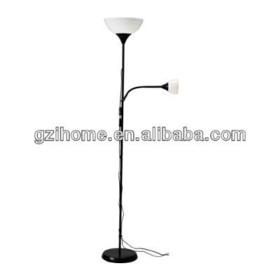 China Nickel floor lamp mother and floor lamp brushed wire floor lamp for sale