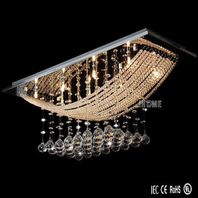 China Crystal / Metal Shape Elegant Crystal Modern Chandeliers Pendant Ceiling Lamp Light Fixture Mount Lighting Fit For Kitchen Dining Living for sale