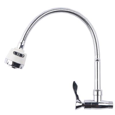 China Other Durable 304 Stainless Steel Kitchen Mixer Single Handle Polished Kitchen Faucets for sale