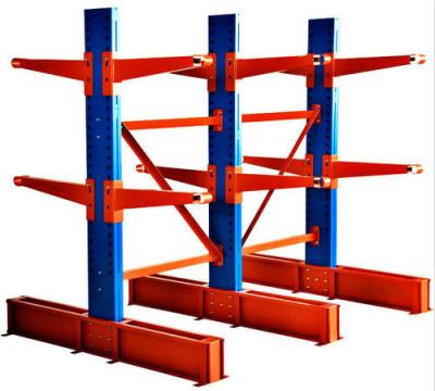 China Customizable Corrosion Protection Industrial-strength Cantilever Racking System Double Sided Heavy Duty Pipe Rack For Warehouse for sale