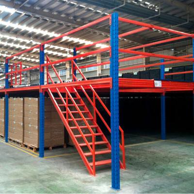 China Corrosion Protection Freestanding Mezzanine Floor Racking Custom System For Warehouse Storage for sale