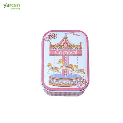 China Gift & Good Quality Blank Cartoon Rectangular Kids Craft Toy Card Game Toy Packaging Tin Box for sale