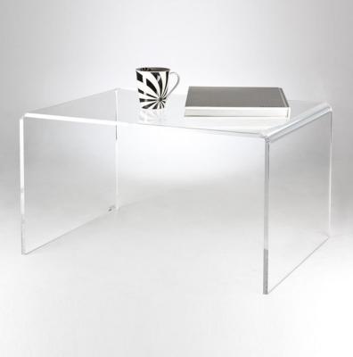 China eco-friendly clear plastic tea table,acrylic bedside table for sale