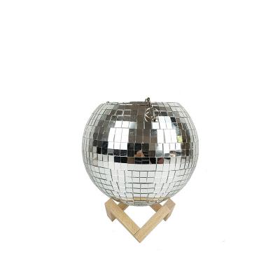 China Art Decor Disco Ball Planter Pot with Wooden Stand or Acrylic Stand for sale