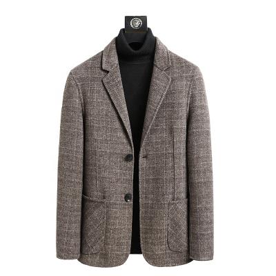 China Fashion Woolen QUICK DRY Men Coat Solid Color Turn Down Collar Men Coat Casual Breathable Men Coat Overcoat for sale