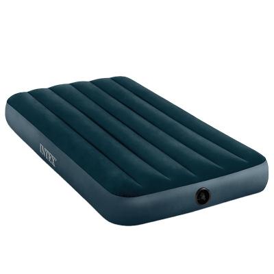 China PVC Assembled Inflatable Mattress House Double Single Thickened Outdoor Portable Lazy Bed Lunch Break Folding Air Mattress Bed for sale