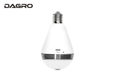 China 130W / 300W Pixels Wifi Light Bulb Camera Fisheye With SD Card Slot for sale